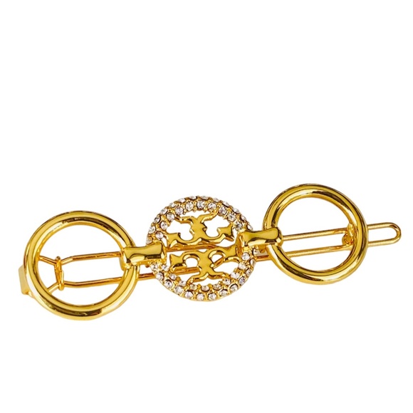 New Authentic Tory Burch Miller Pavè Hair Barrette $248 - Picture 8 of 8